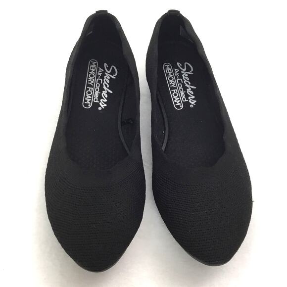 SKECHERS Cleo Recycled Washable Knit Flats Love Spell Black 6.5 - Picture 4 of 7